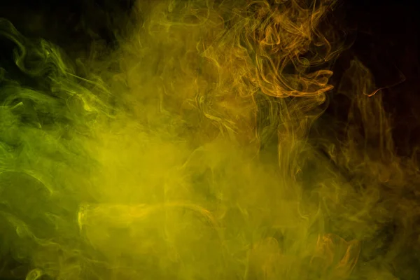 Toxic Movement Color Smoke Abstract Black Background Fire Design Fantasy — Stock Photo, Image