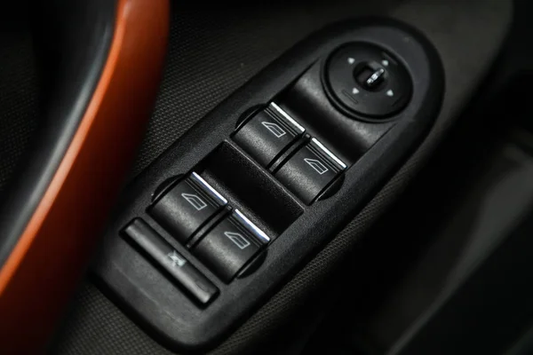 Novosibirsk Russia November 2019 Ford Kuga Close Door Control Panel — 스톡 사진