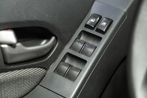 Novosibirsk Russia November 2019 Volkswagen Polo Close Door Control Panel — 스톡 사진