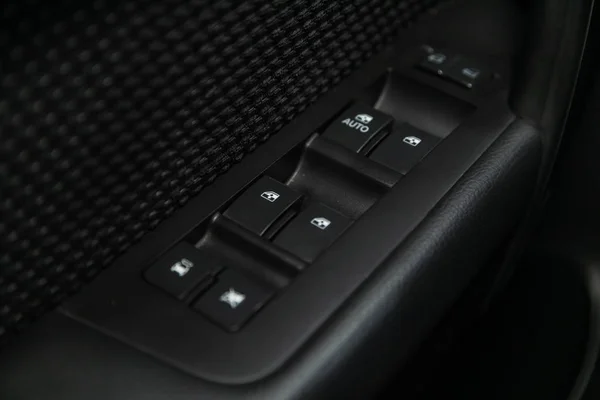 Novosibirsk Russia November 2019 Chevrolet Captiva Close Side Door Buttons — 스톡 사진