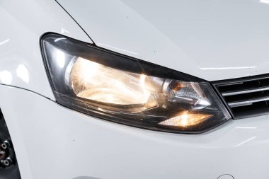 Novosibirsk, Rusya 20 Kasım 2019: Volkswagen Polo