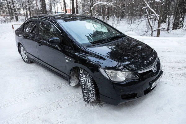 Novosibirsk, Rusia 17 de diciembre de 2019: Honda Civic — Foto de Stock