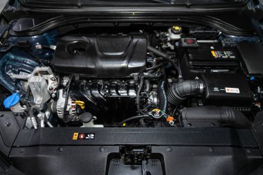 Novosibirsk, Rusya 01 Kasım 2019: Hyundai Elantra