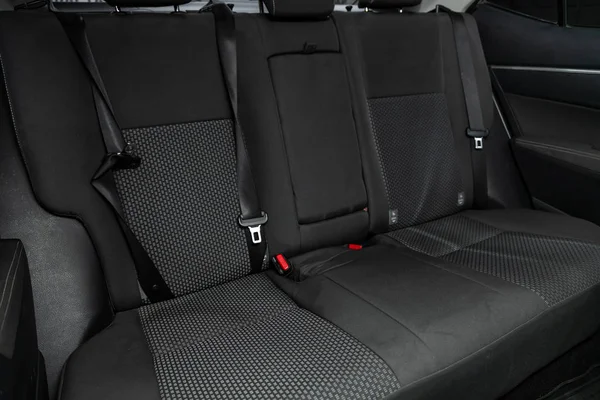 Novosibirsk Rusia Noviembre 2019 Toyota Corolla Diseño Interior Negro Asientos — Foto de Stock