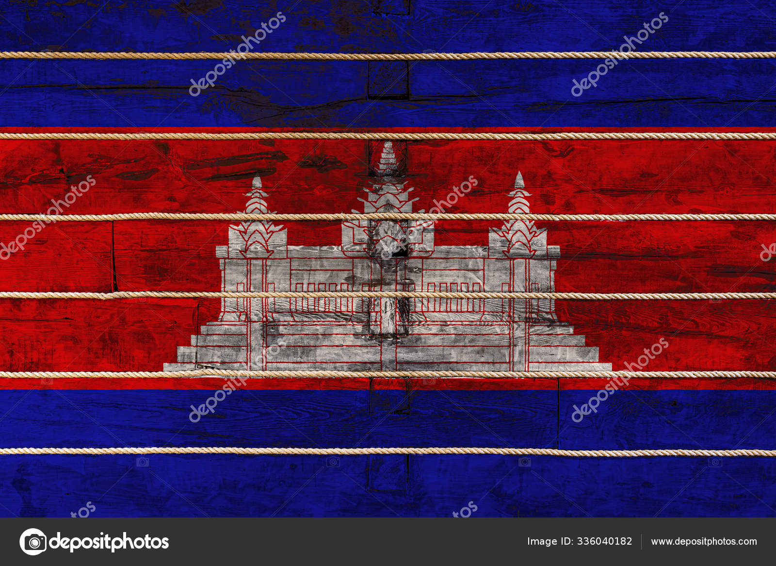 The National Flag of Cambodia