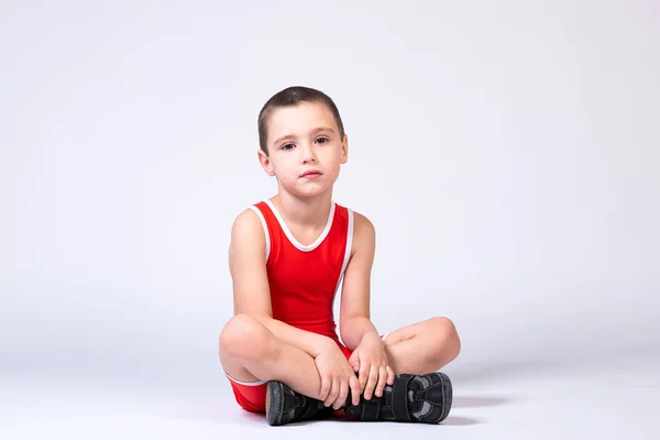 The concept of a little fighter athlete. — Stock Photo, Image