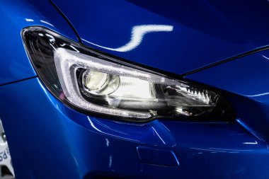 Novosibirsk, Rusya 20 Ocak 2020: Subaru Impreza Wrx St