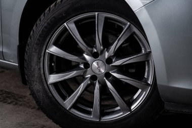 Novosibirsk, Rusya 24 Ocak 2020: Opel Astra 