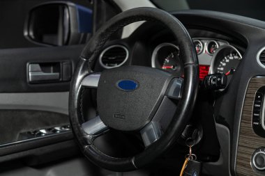 Novosibirsk, Rusya 13 Kasım 2019: Ford Focus ,