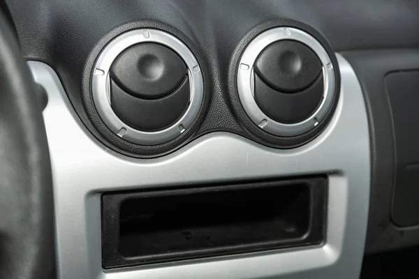 Система Вентиляции Кондиционирования Детали Управление Современным Автомобилем — стоковое фото