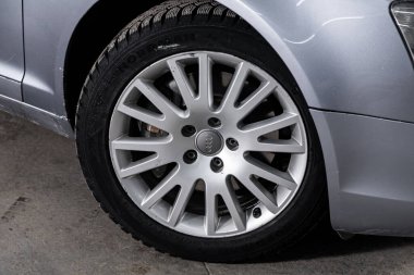 Novosibirsk, Rusya ~ 29 Aralık 2019: Audi A6