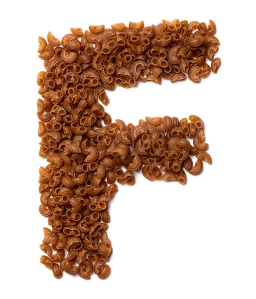 English alphabet from dry pasta — Stock Photo, Image