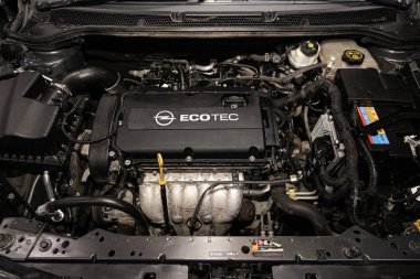 Novosibirsk, Rusya ~ 29 Aralık 2019: Opel Astra