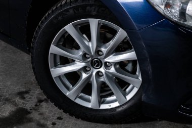 Novosibirsk, Rusya 27 Kasım 2019: Mazda 6