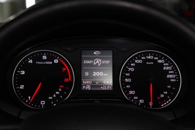 Novosibirsk, Rusya ~ 12 Şubat 2020: Audi A3