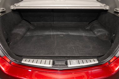 Novosibirsk, Russia  January 05, 2020:  Nissan Murano, Rear view of a car with an open trunk 