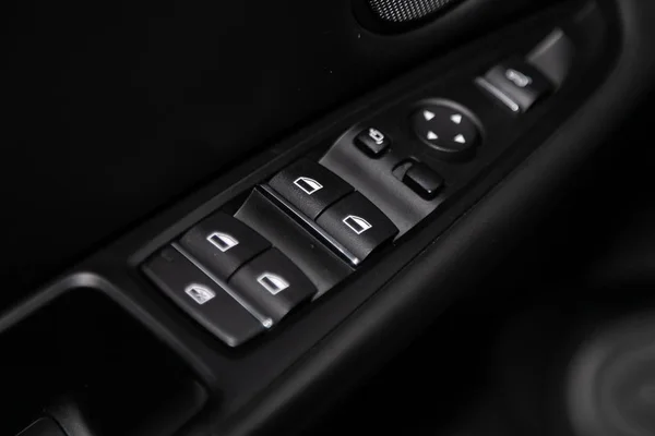 Novosibirsk Russia February 2020 Bmw Close Side Door Buttons Window — Stok fotoğraf