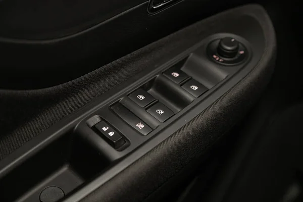 Novosibirsk Russia January 2020 Opel Mokka Close Side Door Buttons — Stok fotoğraf