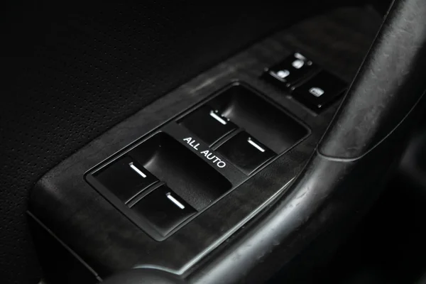 Novosibirsk Russia February 2020 Honda Accord Closeup Door Control Panel — Stock Photo, Image