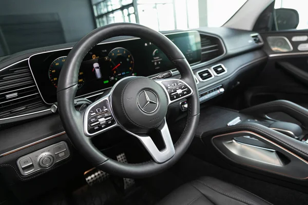 Novosibirsk Ryssland Mars 2020 Mercedes Benz Gls Klass Lyxbil Interiör — Stockfoto