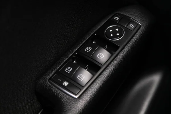 Novosibirsk Russia February 2020 Mercedes Benz Class Closeup Door Control — Stock Photo, Image