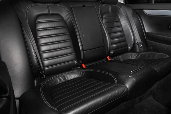 Novosibirsk Russia February 2020 Volkswagen Passat Leather Interior Design Car — Stock Photo, Image