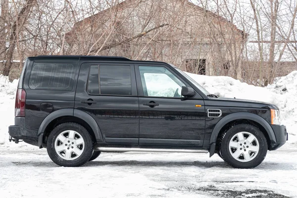 Nowosybirsk Rosja Marca 2020 Land Rover Discovery Widok Boku Fotografia — Zdjęcie stockowe