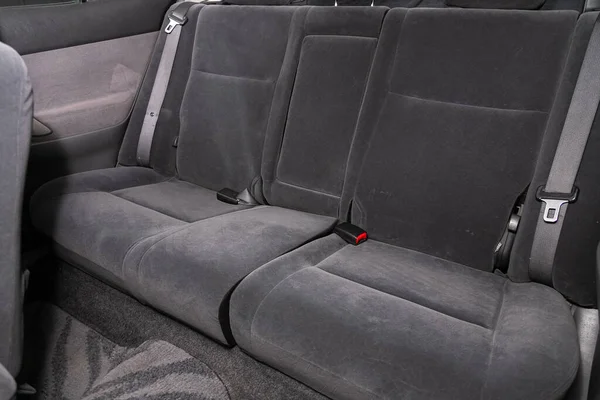 Nowosybirsk Rosja Lutego 2020 Toyota Alion Zbliżenie Szarych Tylnych Siedzeń — Zdjęcie stockowe