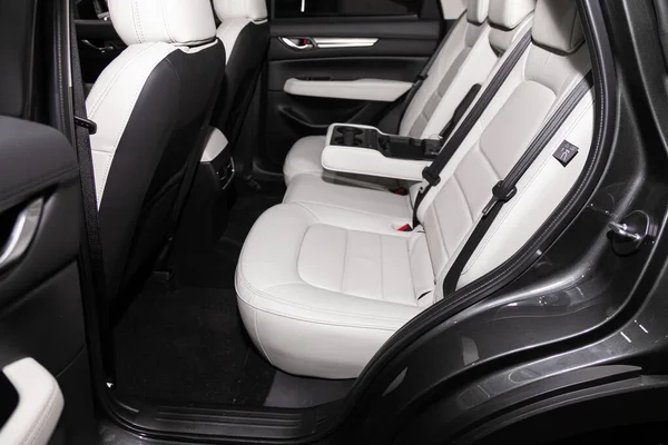 Novosibirsk Rusland Februari 2020 Mazda Comfort Auto Binnen Schoon Interieur — Stockfoto