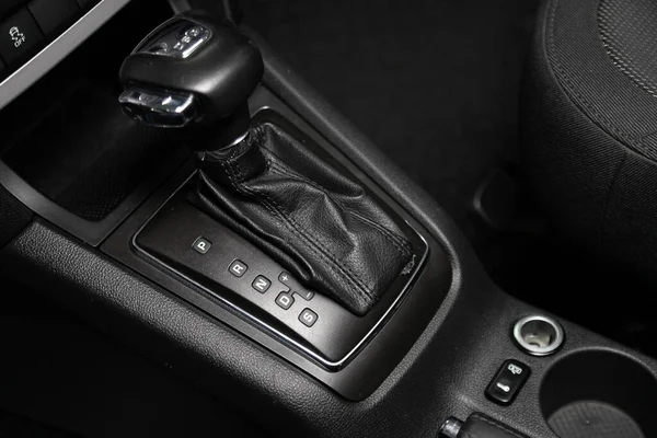 Novosibirsk Russia March 2020 Skoda Yeti Close Accelerator Handle Buttons — 图库照片