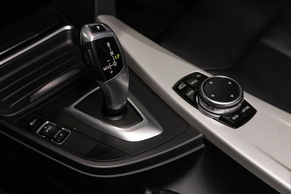 Novosibirsk Russia April 2020 Bmw Series Close Manual Gearbox Transmission — Stock Photo, Image