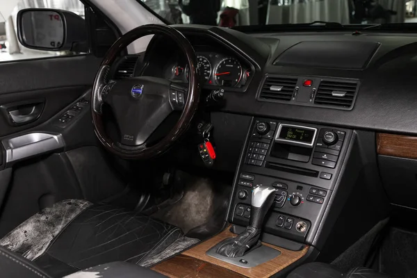 Novosibirsk Rusland April 2020 Volvo Xc90 Close Van Het Dashboard — Stockfoto