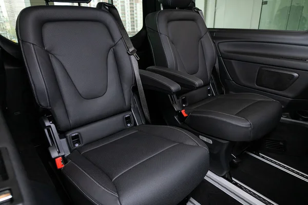 Novosibirsk Russia April 2020 Mercedes Benz Class Rear Seat Passengers — Stock Photo, Image