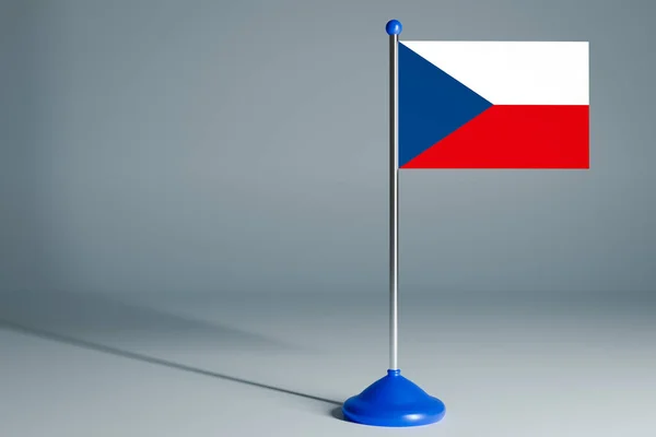 Зображає Реалістичний Національний Прапор Цеца — стокове фото