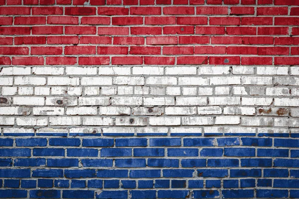 Bandera Nacional Los Países Bajos Que Representa Colores Pintura Una —  Fotos de Stock