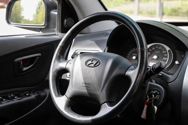 Novosibirsk Rusia May 2020 Hyundai Tucson Prestige Interior Del Coche — Foto de Stock