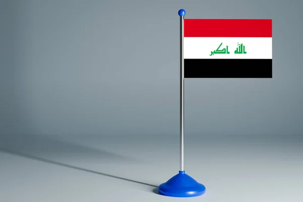 Sprawia Realistyczna Flaga Narodowa Ira — Zdjęcie stockowe