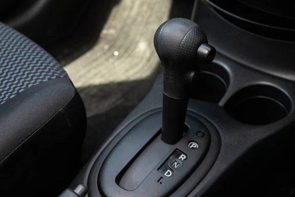 Novosibirsk Russia May 2020 Nissan Note Close Manual Gearbox Transmission — 图库照片