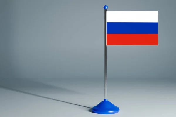 Rendering Realistic National Flag Russi — Stock Photo, Image