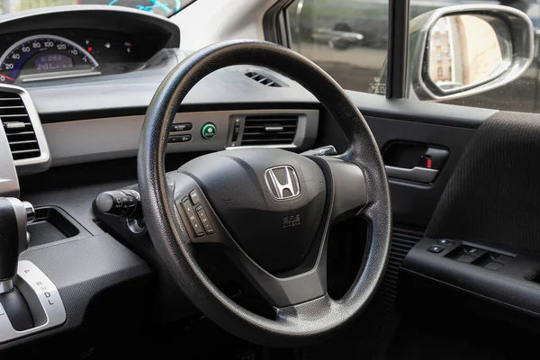 Nowosibirsk Russland Mai 2020 Honda Freed Prestige Innenraum Mit Armaturenbrett — Stockfoto