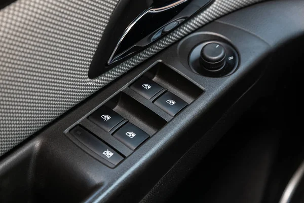 Novosibirsk Russia May 2020 Chevrolet Cruze Close Side Door Buttons — Stock Photo, Image