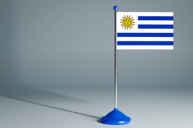 Urugua 'nın 3D gerçekçi ulusal bayrağı