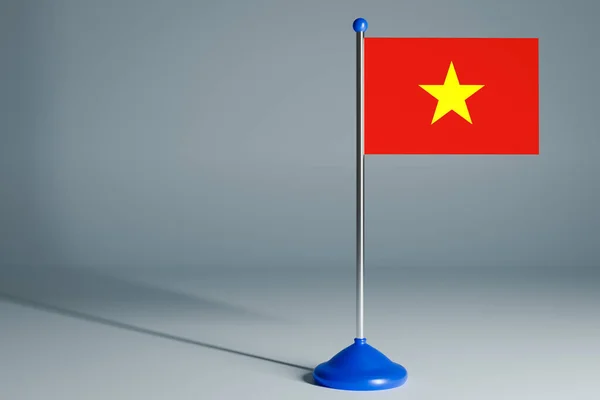Реалистичный Национальный Флаг Вьетнама — стоковое фото