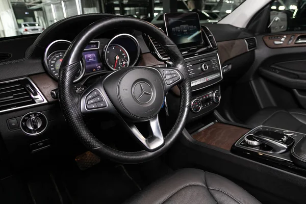 Novosibirsk Rusia Abril 2020 Mercedes Benz Gls Class Prestige Interior —  Fotos de Stock