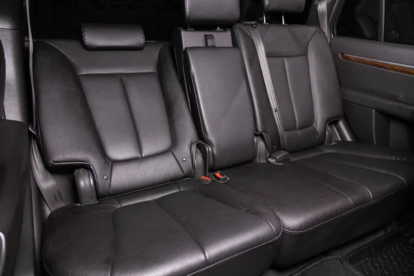 Novosibirsk Rusia Marzo 2020 Hyundai Santa Coche Comfort Interior Interior —  Fotos de Stock