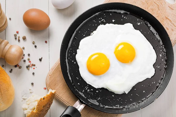 Sült tojás étel Jogdíjmentes Stock Fotók