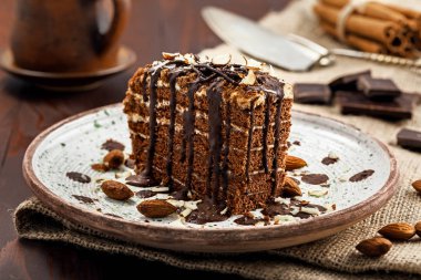 Lezzetli çikolata Spartak cak dilim