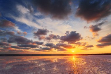güzel gün batımı manzarası