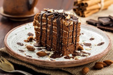 Lezzetli çikolata Spartak cak dilim