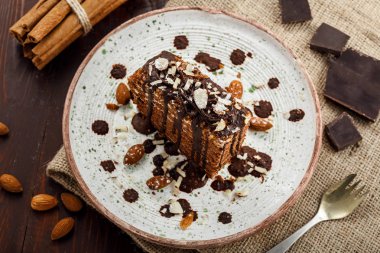 Lezzetli çikolata Spartak cak dilim